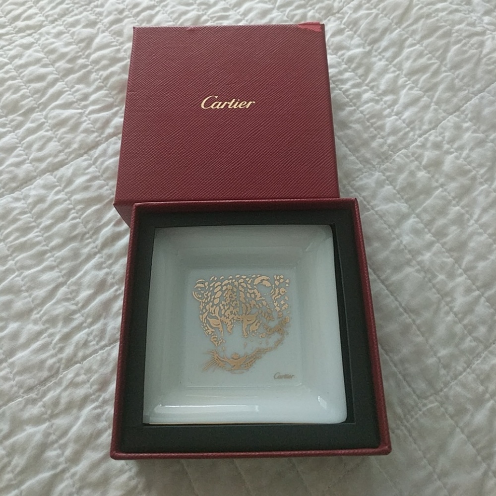 Cartier mini panther trinket tray